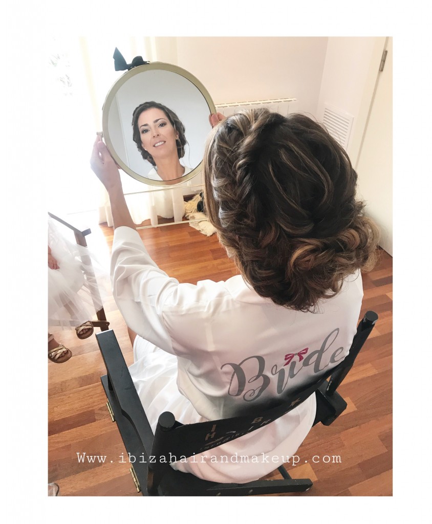 Bride ibiza hair make up